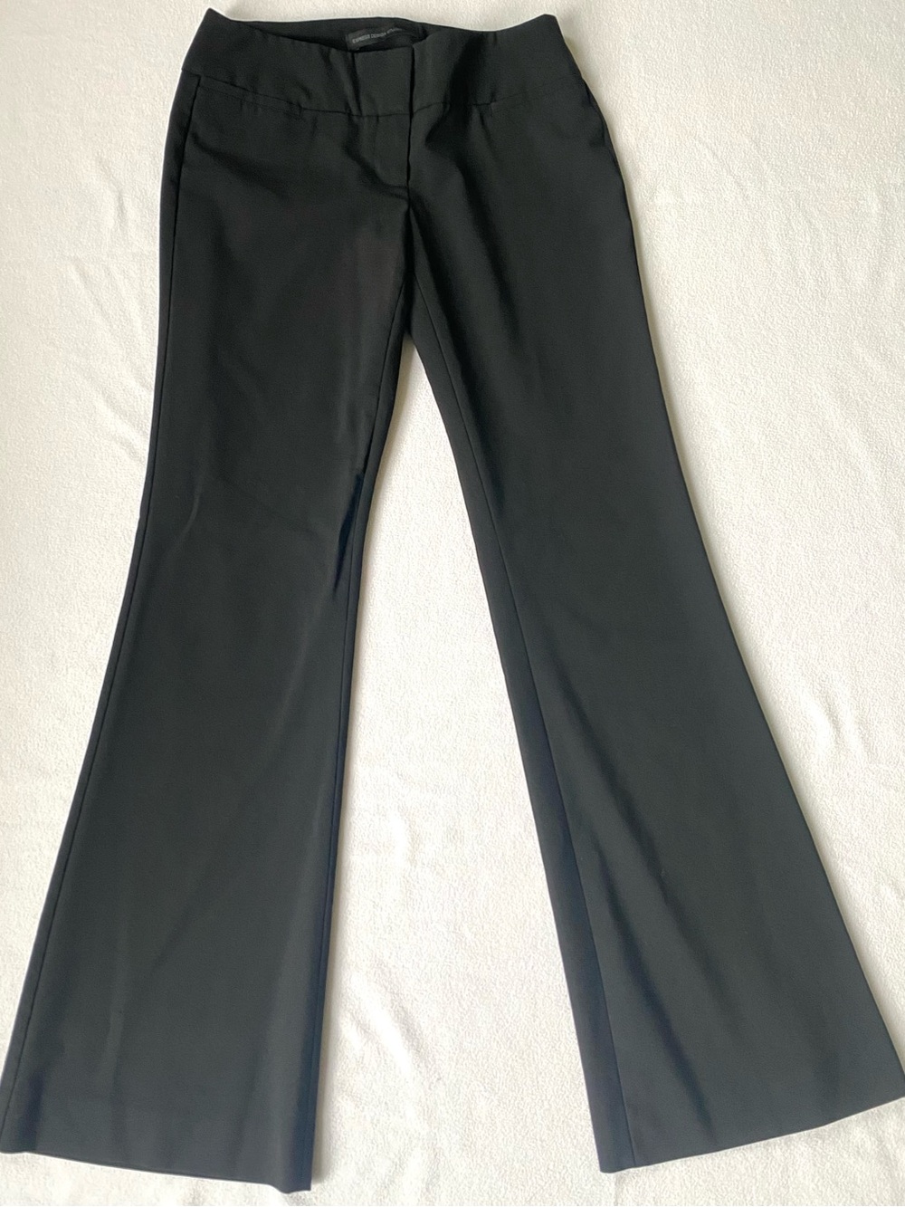 Express Black Publicist Boot-Cut Dress Pants